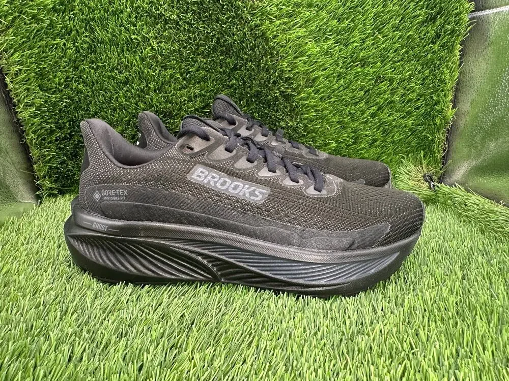 Brooks Ghost 17 GTX 1204511B020 Athletic Sneaker Women's 8.5B Black Mesh Workout